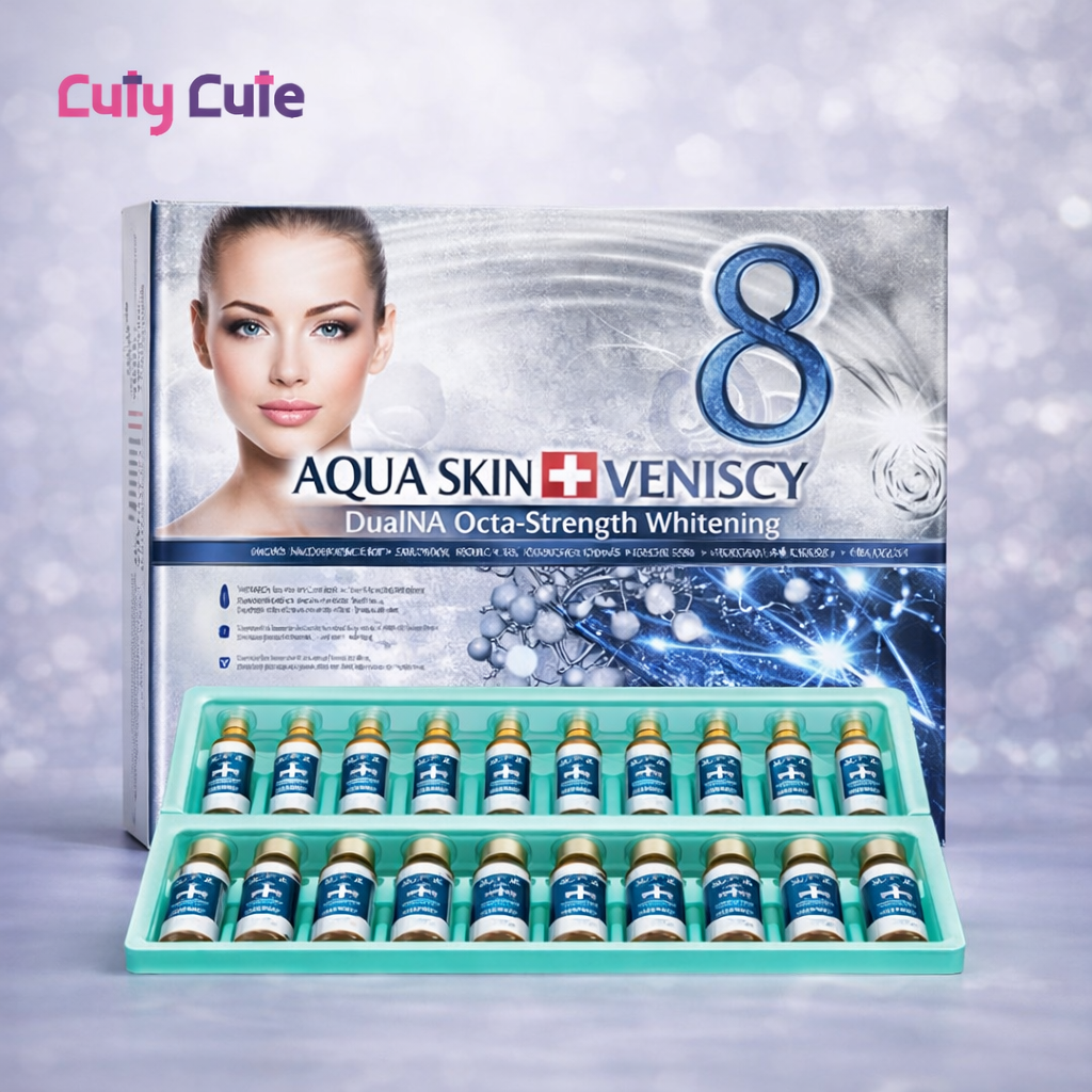 إبر أكوا سكن فانسي 8 للتبييض والنضارة | جلوتاثيون – كيوتي كيوت