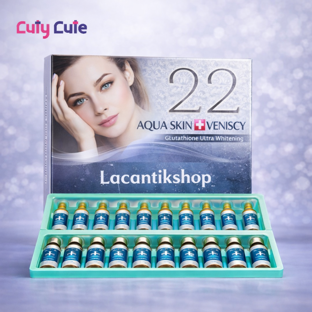 إبر أكوا سكن فانسي 22 لتبييض وصفاء البشرة | جلوتاثيون – كيوتي كيوت